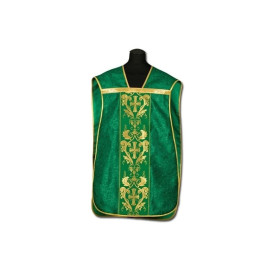 Chasuble romaine - tissu damassé (2)
