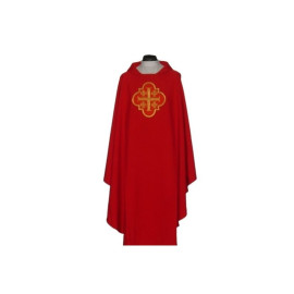Chasuble avec motif brodé - Croix de Jérusalem