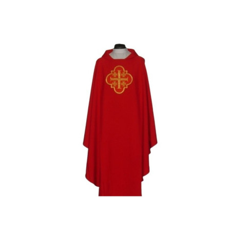 Chasuble avec motif brodé - Croix de Jérusalem