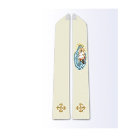 Étole avec l'image de Notre-Dame du Scapulaire