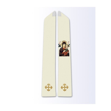 Étole avec l'image de Notre-Dame du Perpétuel Secours