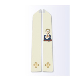 Étole avec l'image du cœur de Marie