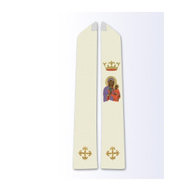Étole à l'effigie de Notre-Dame de Czestochowa