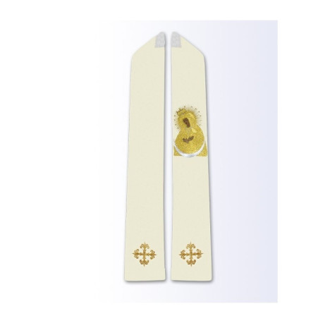 Étole à l'effigie de Notre-Dame de la Porte de l'Aurore
