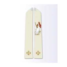 Étole avec l'image du Christ ressuscité