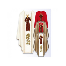Chasuble à l'effigie de saint François