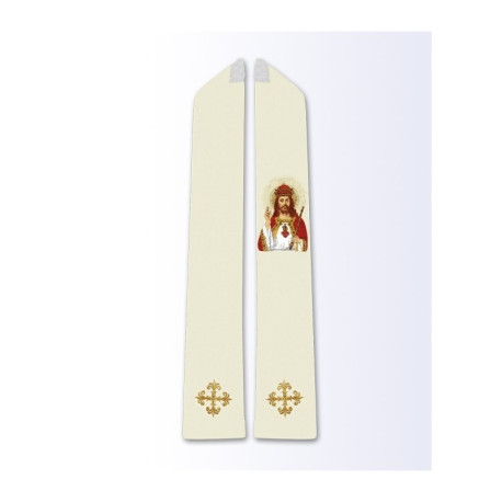 Étole à l'effigie du Christ Roi