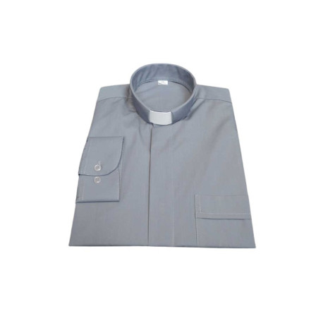 Chemise de prêtre, élan-coton