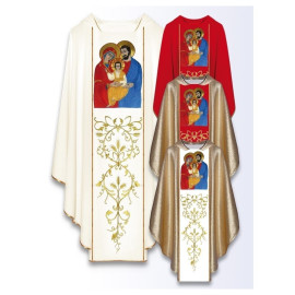 Chasuble avec image de la Sainte Famille (1)