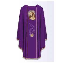 Chasuble violette - couronne d'épines (CHR-3)