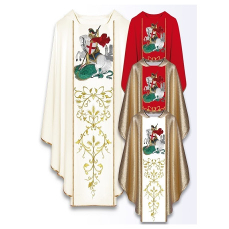 Chasuble à l'effigie de saint Georges