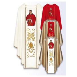 Chasuble avec l'image du bienheureux père Jerzy Popieluszko