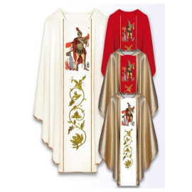 Chasuble à l'effigie de Saint Florian