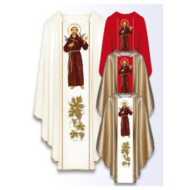 Chasuble à l'effigie de saint François