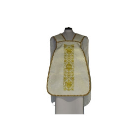Chasuble romaine IHS - écru (13)