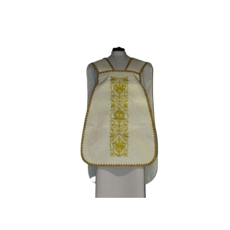 Chasuble romaine IHS - écru (13)