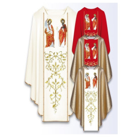 Chasuble avec l'image de Saint Pierre et Saint Paul