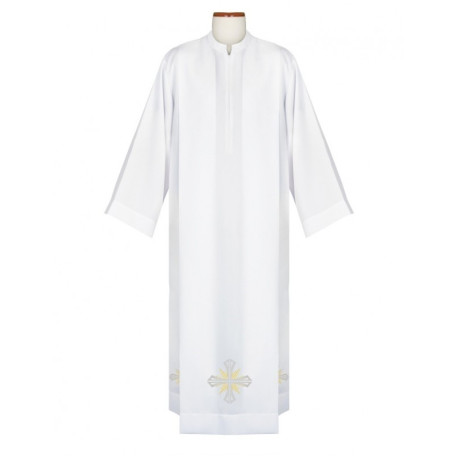 Aube de prêtre croix brodée (3)