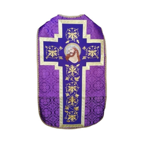 Chasuble romaine Christ avec couronne d'épines (17)