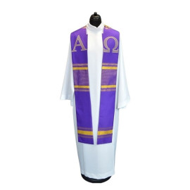 Étole violette Alpha / Omega