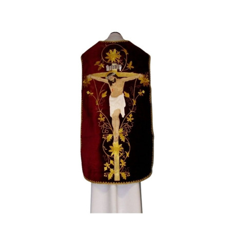 Chasuble romaine violette, Christ crucifié (20)