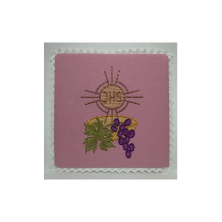 Calice pall IHS rose