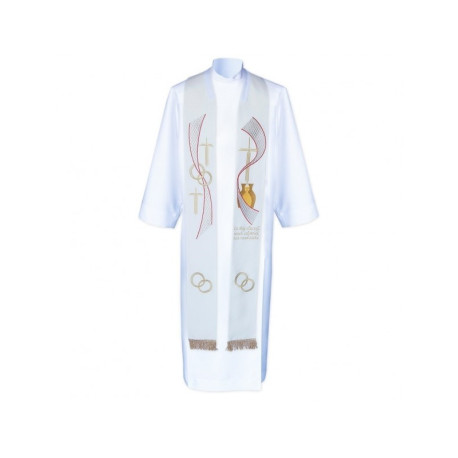 Étole de mariage brodée (1)