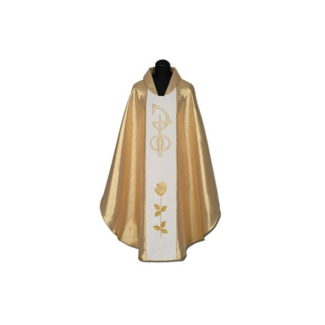 Chasuble de mariage brodée en or