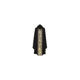 Chasuble noire brodée (32A)