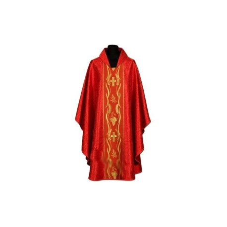 Chasuble en damas brodé (33A)