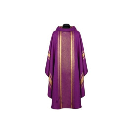 Chasuble tissu fluide or violet (46A)