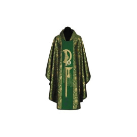 Chasuble verte + ornement doré (51A)
