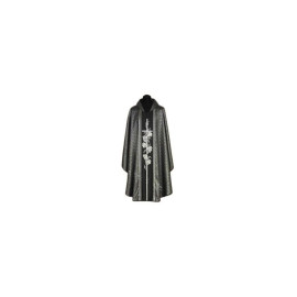Chasuble noire + ornement argenté (55A)