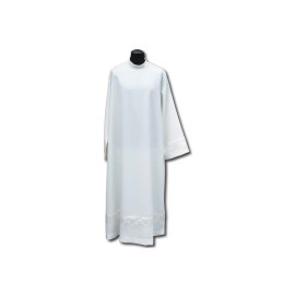 Aube de prêtre insert en satin