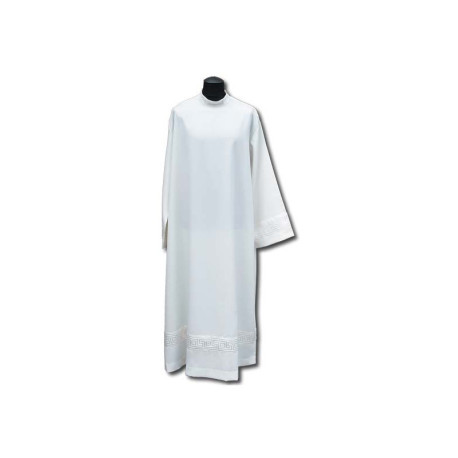 Aube de prêtre insert en satin